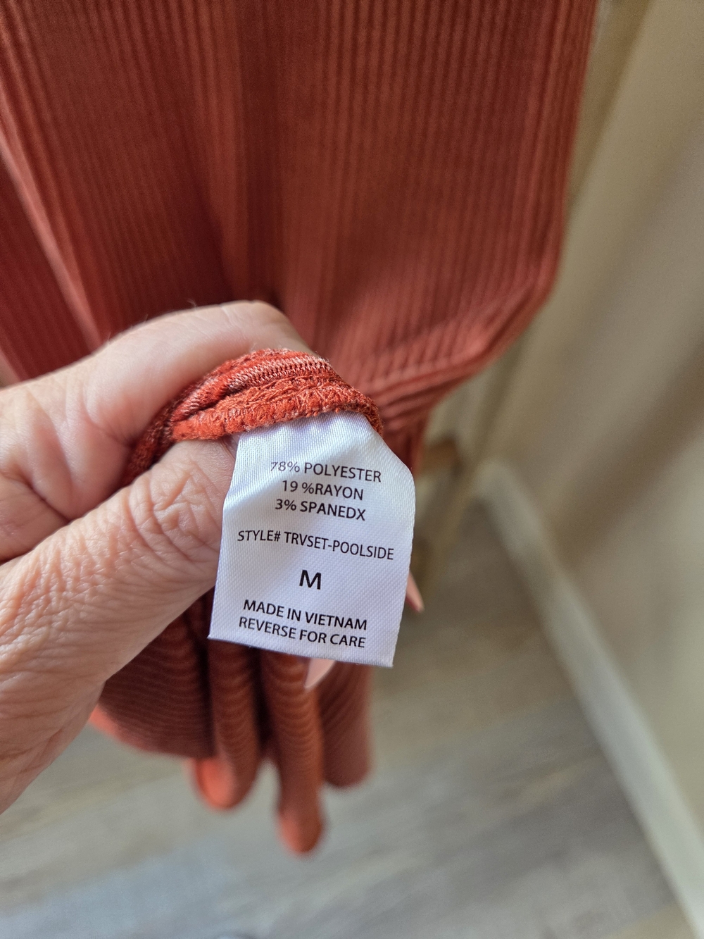 Dear Scarlett Ribbed Maxi Two-Piece Set — Rust - Picture 7 of 7